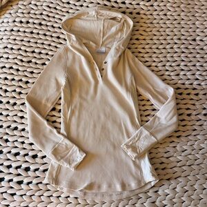Columbia sportswear Waffle-Knit Hooded Henley Top